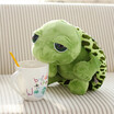20cm Cute Tortoise Plush Toy Green Big Eyes Stuffed Turtle Animal Plush Baby Toys & Hobbies Doll Gift 1Pcs