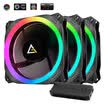 Antec Antec light edge 120RGB computer main box CPU fan 12cm intelligent temperature control hydraulic bearing double ring design motherboard synchronization air-cooled water-cooled graphics card radiator