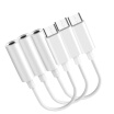 3PCS USB Tipo C A 35mm Para Auriculares Cable Adaptador De Auriculares