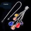 Car Rear View Mirror Hanging Ornaments accessories Ropetasse multicolor Pendant Fashionble charming car Interior Decoration
