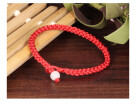 Vintage Womens Stylish Lucky Ball Bead Red Rope Line Bracelet Red Cord Cuff Bangle Hand Chain Bead Clasp
