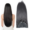 BHF Hair Clip In Hair Extensions Remy Hair Straight Weave Full Head 6pieceslot 70g 1B