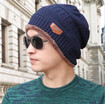 Men winter hat fashion knitted hats Fall Hat Thick&warm&Bonnet Skullies Beanie Soft Knitted Beanies Cotton