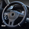 Car Steering Wheel Cover Comfortable 363840cm Micro Fiber Leather Antiskid comfortable Car interior protection accessories