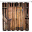 The Barn Doors Polyester Shower Curtain Bathroom Curtain High Definition 3D Printing Water-Proof