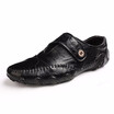 Mens Shoes Fashion Leather Shoes Light Loafer Casual Shoes Slip On Shoes Men Breathable Driving shoes Brown Black Size 38-44