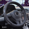 Car Steering Wheel Cover 363840cm Micro Fiber Leather Antiskid Comfortable gentlemanly Car interior protection accessories