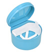 1Pc Denture Box Denture Case Dental False Teeth Cleaning Box Denture Bath Container Retainer Denture Holder