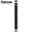 AMPCOM PDU cabinet socket power socket socket 8 bit 10A with switch 3 m commercial socket wiring board tow board AMPDU810K