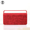 WH hs456 speaker bluetooth portable boombox handle bass FM cloth square wireless enceinte bluetooth portable puissant