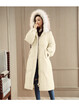 2018 winter clothing new womens clothing in the long knee-length extra-thick fur collared student coat down padded coat