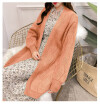 2018 autumn&winter new sweater jacket womens long&thick&loose knitted sweater cardigan sweater