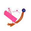 4PcsSet Princess Accessories Crown Wig Gloves Magic Wand Cosplay Toy Set for Kids Dress Party Girl Gifts