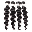 Allove 9A Remy Hair Brazilian Human Hair Weave Loose Deep 4 Bundles