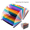 Large 24 Pocket  Expandable Accordion Folder Expanding Files Sort Organizer Stand for A4 File Business Office School Study