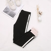 Winter 2018 new product add thick cotton side edge white strip show thin size leggings warm pants