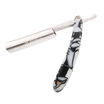 Straight Edge Barber Razor Acrylic Handle Steel Blade Folding Shaving Shaver Salon Quality
