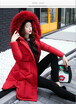 winter 2018 cotton-padded womens long style Korean version of the great fur collar thickened warm cotton-padded jacket