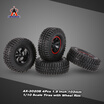 4Pcs AUSTAR AX-3020C 19 Inch 103mm 110 Scale Tires with Wheel Rim for 110 D90