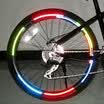 Reflector de bicicleta MTB fluorescente bicicleta etiqueta engomada de la bicicleta llanta de bicicleta reflectante pegatinas
