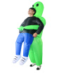 Adults Green Ghost Inflatable Costume Props Blow Up Inflatable Fancy Dress for Halloween Cosplay Dress Up Party Stage Performance