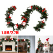 1827m Christmas Garland Wreath Xmas New Year Party Christmas Tree Decor Christmas Rattan Hanging Ornaments