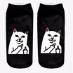 2018 New HOT 3D Printing Women Socks Brand Sock Fashion Unisex Christmas Socks Cat Meias Female Funny Low Ankle Femme Sock Sale