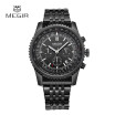 MEGIR Fashion Business Watch Hombres Calendario Reloj De Pulsera De Acero Inoxidable Para Hombre Relojes De Cuarzo