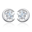 Cubic Zirconia Star Stud Earrings For Women Fashion Party Jewelry Anniversary Gifts Classic Accessories WHE221