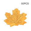 50Pcs Simulation Plant Photo Shoot Props Fake Silk Autumn Maple Leaves Artificial Fall Leaf Table Door Fall Wedding Party Birthday