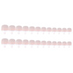 24Pcs False Toenail Tips Set French Full Cover Fake Toe Nail Tips for DIY Manicure