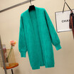 2018 autumn&winter womens wear new Korean version of fashionable cardigan sweater loose knitted jacket womens long