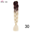 Silky Strands 24 100g Ombre Synthetic Braiding Hair Extensions For Crochet Braids Kanekalon Jumbo Braids Two Tone Ombre Color 1p