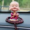Biaz car ornaments pendant cartoon creative shaking head small monk ornaments ornaments BHS01 car supplies interior decorations cute doll Maitreya smooth sailing