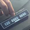 Car decoration car temporary stop card car supplies can be hidden moving car phone number card post phone number message car creative hidden car black card black parking card