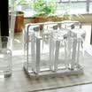 Ou Runzhe cup holder 6 cups inverted cup storage drain cup glass cup storage cup cupboard storage drainer flat iron