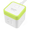 Good work lengon a switch to four socket Rubik&39s Cube power outlet patch panel multi-purpose vertical control power outlet New GB Patch XD-Q604 18M green