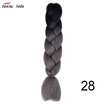 Silky Strands 24 100g Ombre Synthetic Braiding Hair Extensions For Crochet Braids Kanekalon Jumbo Braids Two Tone Ombre Color 1p