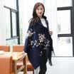 STORY Of SHANGHAI Ladies&39 Woolen Scarf Thicker Embroidered Shawl Flower