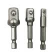 3 unids Cromo Adaptador de Enchufe de Acero Vanadio Llave Hexagonal a 14 "38" 12 "Extensión Brocas de Broca Barra Conjunto de Brocas Hexagonales Herramientas Eléctricas