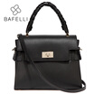 BAFELLI autumn&winter new arrival split leather shoulder bag hand-woven handle bolsa feminina lady box handbags women bag