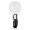 Paulone 5 times high-end handheld led light magnifying glass 90MM optical lens reading appreciation collection magnifying glass 77337B-90