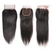 Virgin Brazilian Straight Closure 8a Lace Closure Straight Free Part Brazilian Human Hair Closure MiddleFreeThree Part