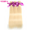 Mydiva 613 Blonde Virgin Hair Straight 3 Bundles Blonde Brazilian Hair Platinum Blonde Virgin Hair Human Hair Extensions