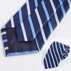 Yuzhao Lin YUZHAOLIN Men&39s formal wear business tie wedding groom striped tie gift box classic blue&white grid