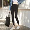 City plus CITYPLUS 2017 autumn&winter new women&39s literary&artistic wild pencil pants woven feet irregular one buckle wear leggings CWKX179462 black M