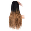 Synthetic Hair Senegalese Twist Crochet Braids Hair 24" 5PcsLot 100gPc 24" BlackLight Brown