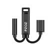PZOZ mobile phone cable 2 in 1 type c to audio Adapter 35mm jack High Quality for xiaomi huawei cell headphone type-c cables