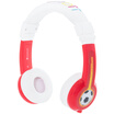 BUDDYPHONES Explore Foldable Kids Headphones Folding Headphones with Microphone Student Learning English Protection Listening Cute Little Red