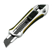 KATA zinc alloy utility knife 18mm large metal shell paper knife wallpaper knife push button automatic lock black blade KT007